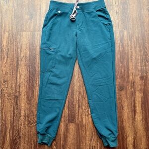 Women’s FIGS Teal Zamora Jogger Scrub Pants - Size S